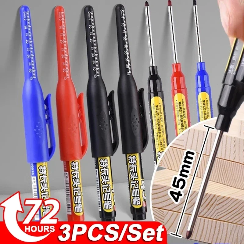 Woodworking Carpenter - Pennarelli Multiuso Impermeabili con Punta Lunga