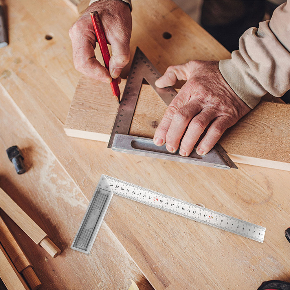 Woodworking Carpenter - 2 Pezzi Righello Angolare per Falegnameria