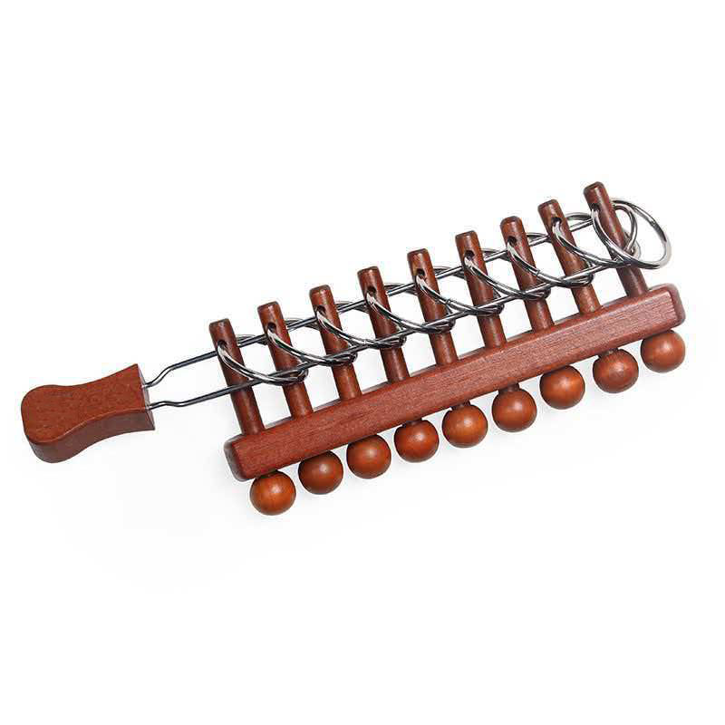 Woodworking Game - Classici cinesi nove anelli collegati Puzzle