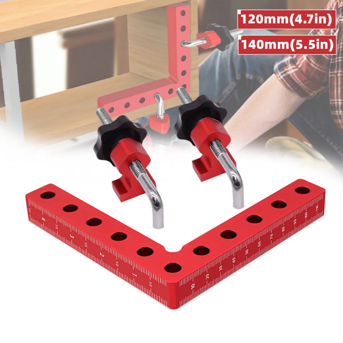 Woodworking Right Angle Clamp - Set di 90 Gradi di Angoli
