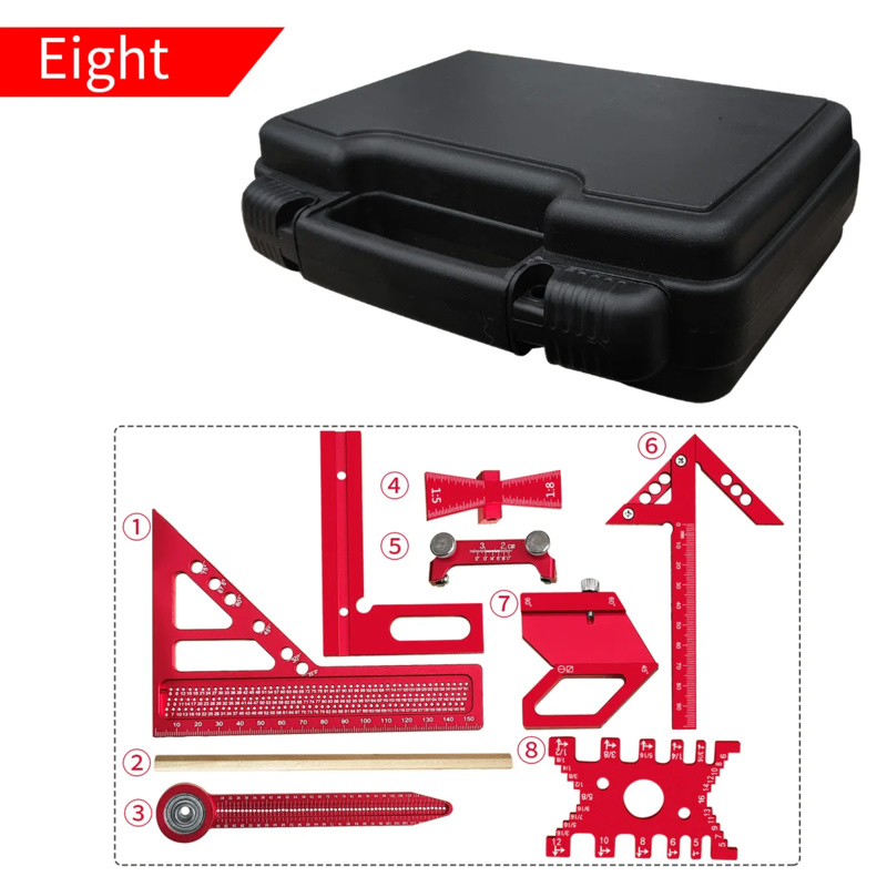 Woodworking Carpenter - Kit quadrato in alluminio per la