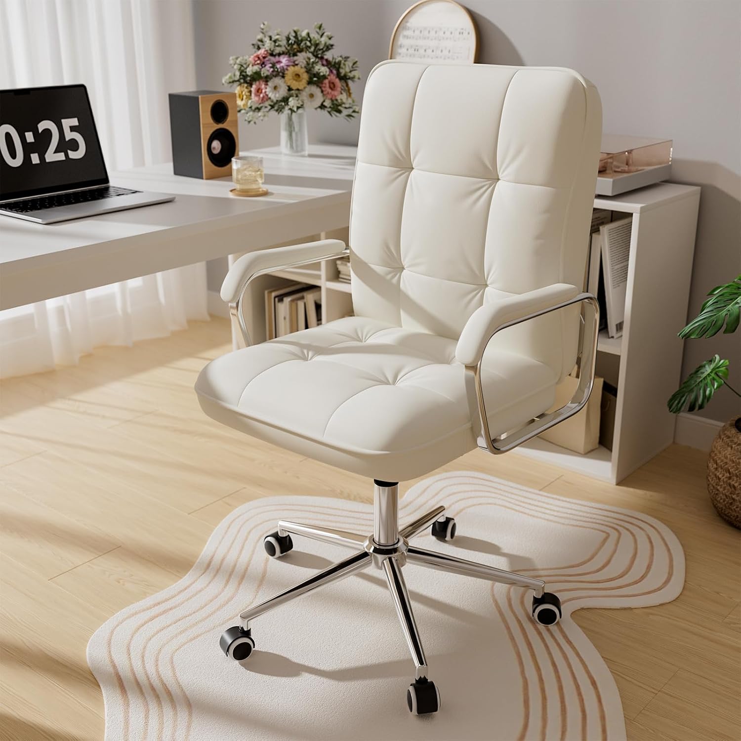 Woodworking Desk Chair - Sedia da Ufficio in Pelle con