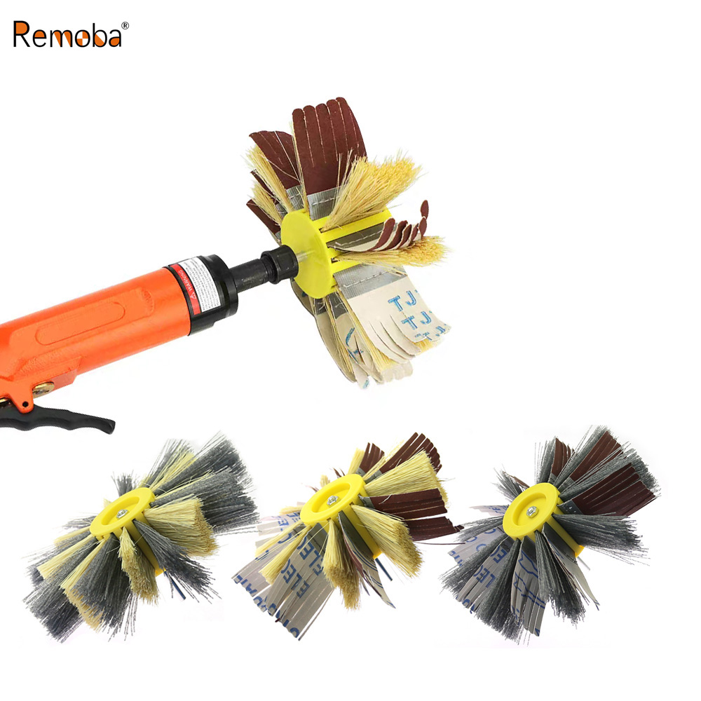 Woodworking Drill - Spazzola per lucidatura legno da 6