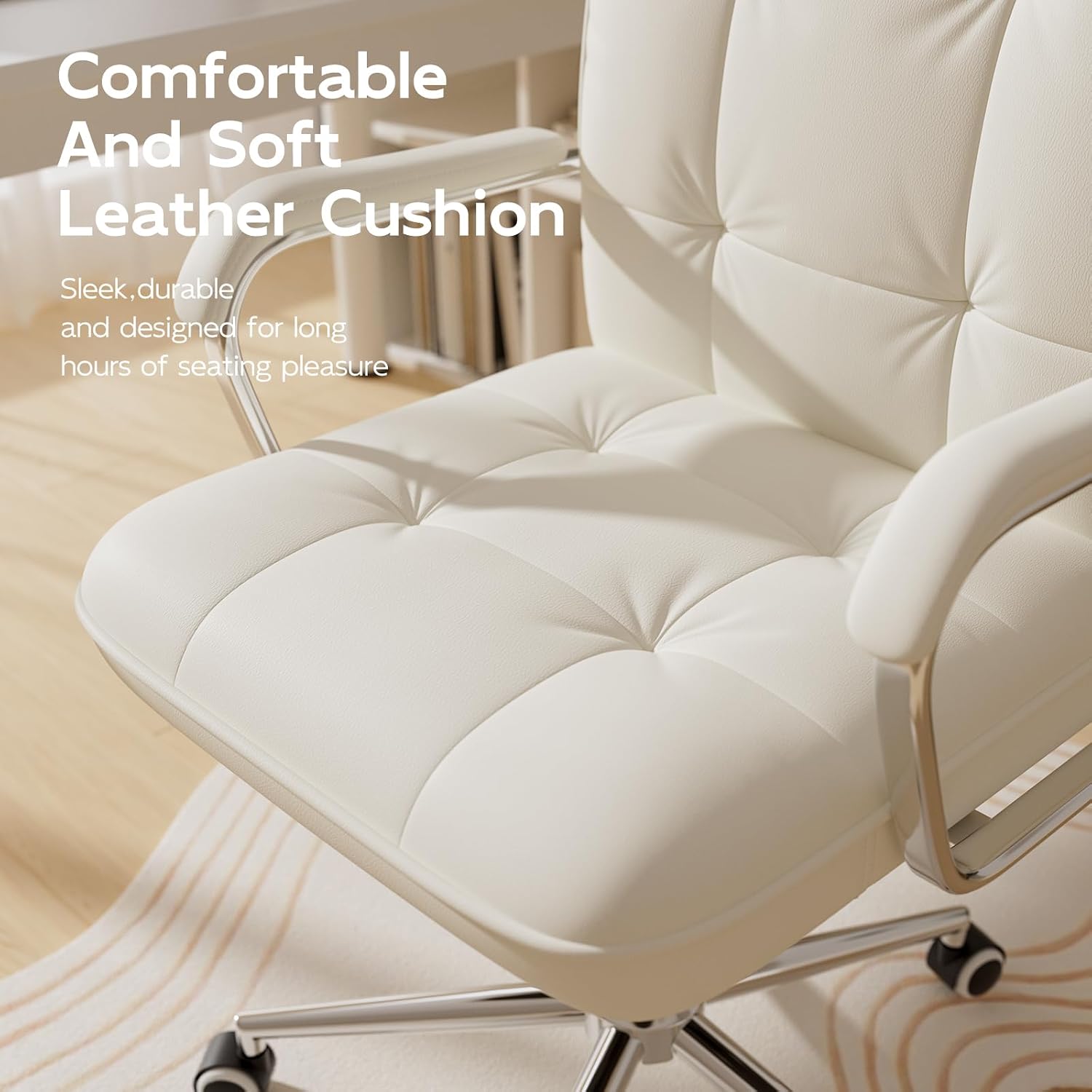 Sedia da Ufficio in Pelle con  - Woodworking Desk Chair recensione e prezzo